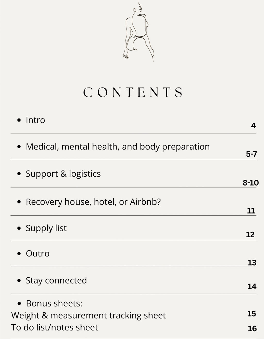 Pre-op checklist guide